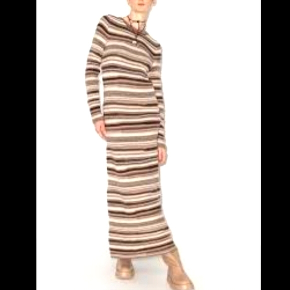NWT A NEW APPROACH STRIPE SWEATER DRESS - Picture 1 of 2